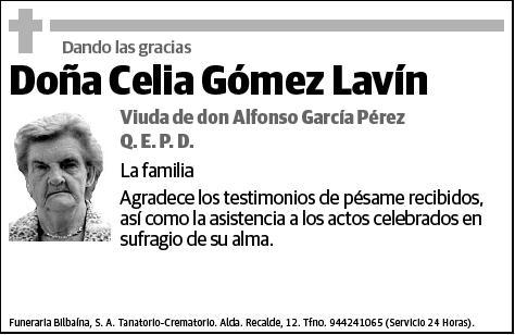 GOMEZ LAVIN,CELIA