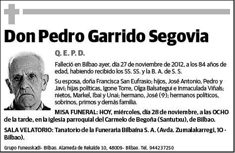 GARRIDO SEGOVIA,PEDRO