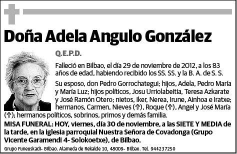 ANGULO GONZALEZ,ADELA