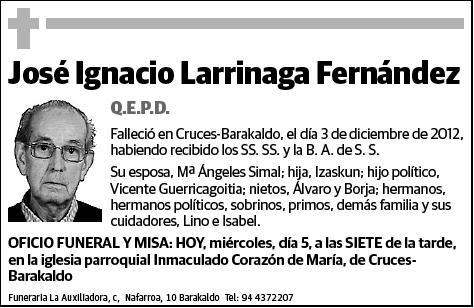 LARRINAGA FERNANDEZ,JOSE IGNACIO