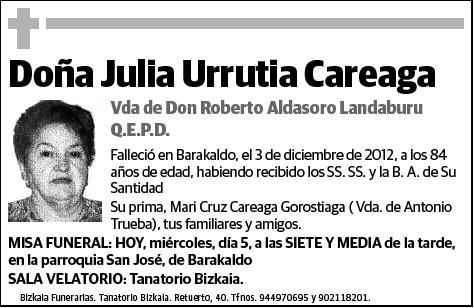 URRUTIA CAREAGA,JULIA