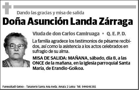 LANDA ZARRAGA,ASUNCION