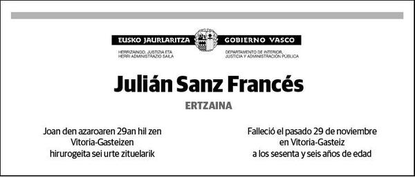 SANZ FRANCES,JULIAN