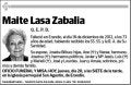LASA ZABALIA,MAITE