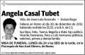 CASAL TUBET,ANGELA