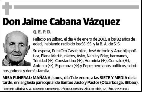 CABANA VAZQUEZ,JAIME