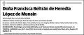 BELTRAN DE HEREDIA LOPEZ DE MUNAIN,FRANCISCA