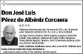 PEREZ DE ALBENIZ CORCUERA,JOSE LUIS