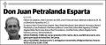 PETRALANDA ESPARTA,JUAN