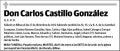 CASTILLO GONZALEZ,CARLOS