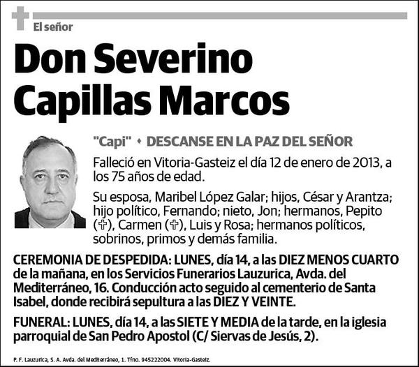 CAPILLAS MARCOS,SEVERINO