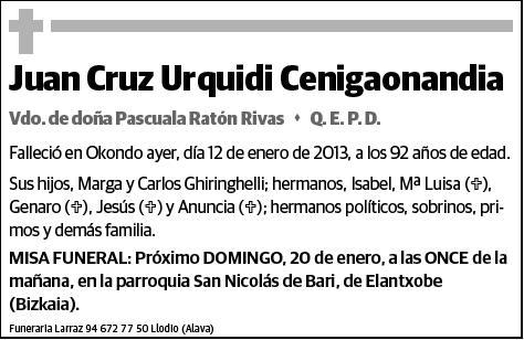 URQUIDI CENIGAONANDIA,JUAN CRUZ