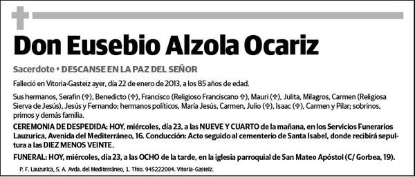 ALZOLA OCARIZ,EUSEBIO
