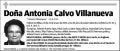 CALVO VILLANUEVA,ANTONIA
