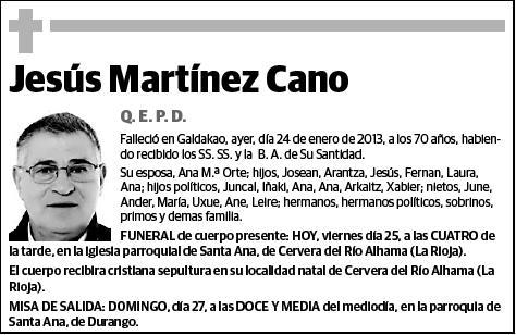 MARTINEZ CANO,JESUS