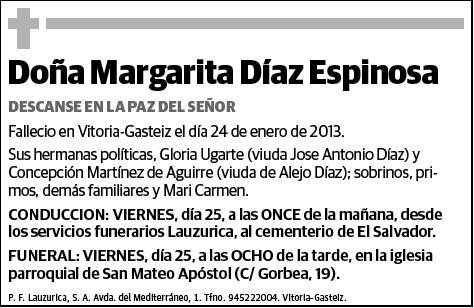DIAZ ESPINOSA,MARGARITA