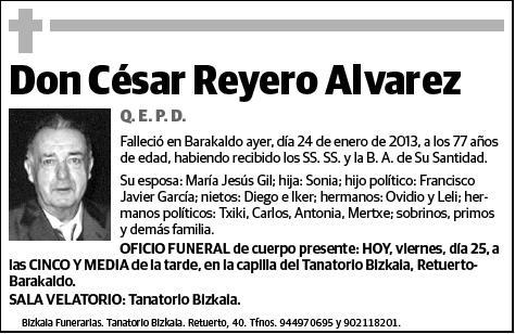 REYERO ALVAREZ,CESAR