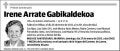 ARRATE GABIKALDEKOA,IRENE
