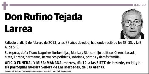TEJADA LARREA,RUFINO