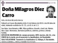 DIEZ CARRO,MILAGROS