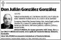 GONZALEZ GONZALEZ,JULIAN