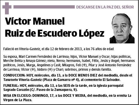 RUIZ DE ESCUDERO LOPEZ,VICTOR MANUEL