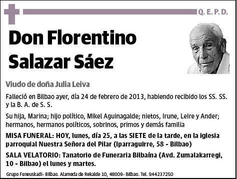 SALAZAR SAEZ,FLORENTINO