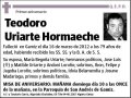 URIARTE HORMAECHE,TEODORO