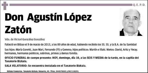 LOPEZ ZATON AGUSTIN