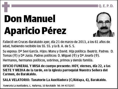 APARICIO PEREZ,MANUEL