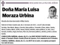 MORAZA URBINA,MARIA LUISA