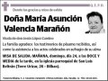 VALENCIA MARAÑON,MARIA ASUNCION