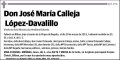 CALLEJA LOPEZ DAVALILLO,JOSE MARIA