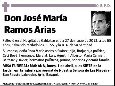 RAMOS ARIAS,JOSE MARIA