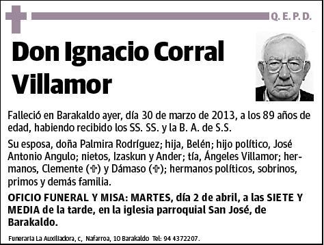CORRAL VILLAMOR,IGNACIO