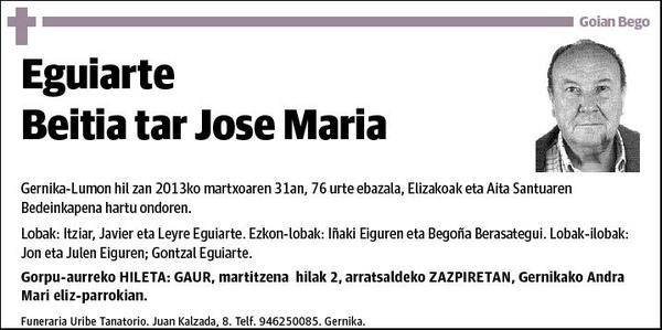 EGUIARTE BEITIA TAR JOSE MARIA