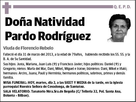 PARDO RODRIGUEZ,NATIVIDAD