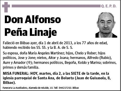 PEÑA LINAJE,ALFONSO