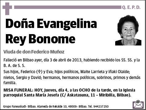 REY BONOME,EVANGELINA