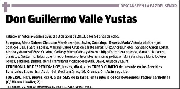 VALLE YUSTAS,GUILLERMO
