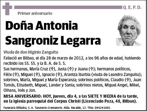 SANGRONIZ LEGARRA,ANTONIA