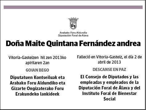 QUINTANA FERNANDEZ,MAITE