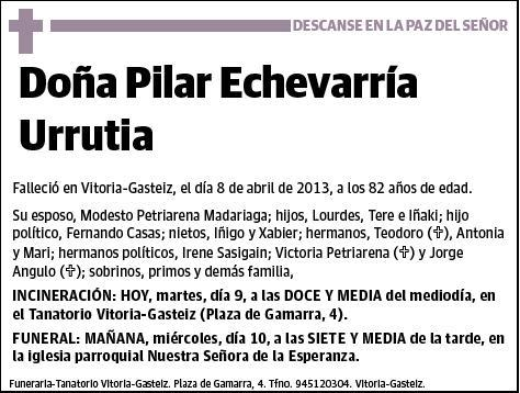 ECHEVARRIA URRUTIA,PILAR