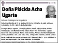 ACHA UGARTE,PLACIDA