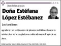LOPEZ ESTEBANEZ,ESTEFANA