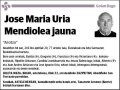 URIA MENDIOLEA,JOSE Mª