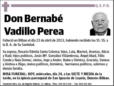 VADILLO PEREA,BERNABE