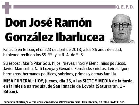GONZALEZ IBARLUCEA,JOSE RAMON