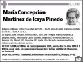 MARTINEZ DE ICAYA PINEDO,MARIA CONCEPCION