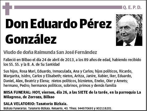 PEREZ GONZALEZ,EDUARDO
